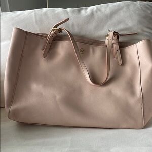 Tory Burch Pink Tote Bag with Structured Design